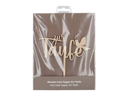 Tortenstecker aus Holz "Zur Taufe" - Funny Bake