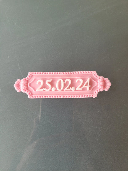 Datum auf Fondantschild - Funny Bake