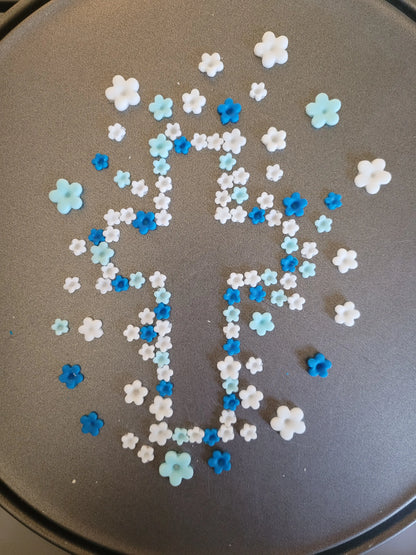 100 Zuckerblüten 3 Größen - Funny Bake