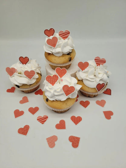 36 Herzen Muffinaufleger 9 Motive - Funny Bake