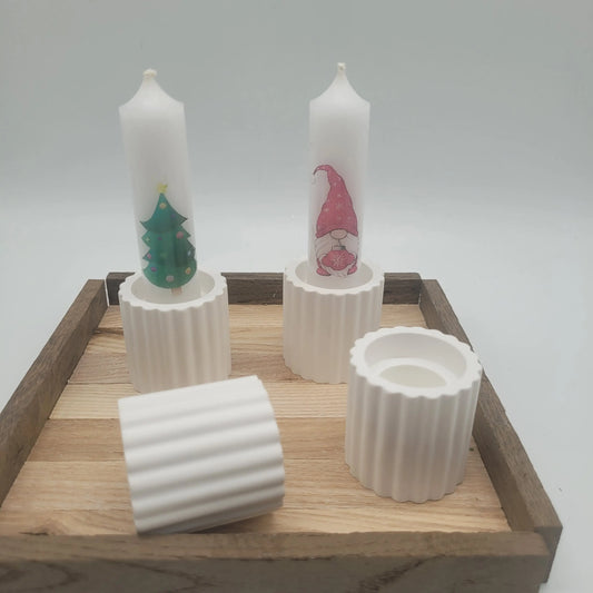 Kerzenständer für Stabkerze. rund - Funny Bake