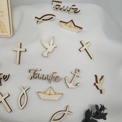 Streudeko für Mischung religöse Feste aus Holz 30 Teile - Funny Bake