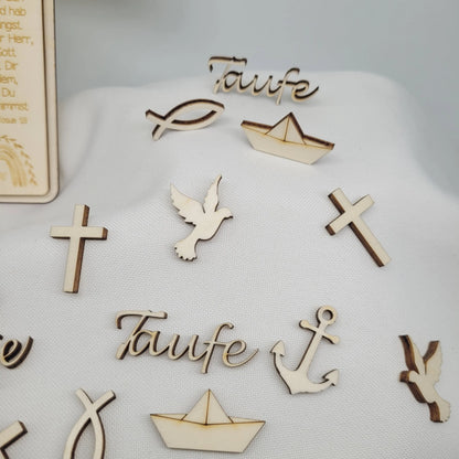 Streudeko für Mischung religöse Feste aus Holz 30 Teile - Funny Bake