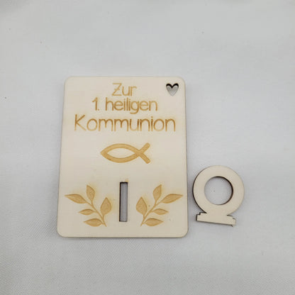 Geldkarte Geschenkkarte Zur Kommunion - Funny Bake