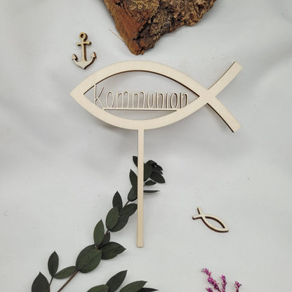 Tortenstecker Fisch Kommunion - Funny Bake