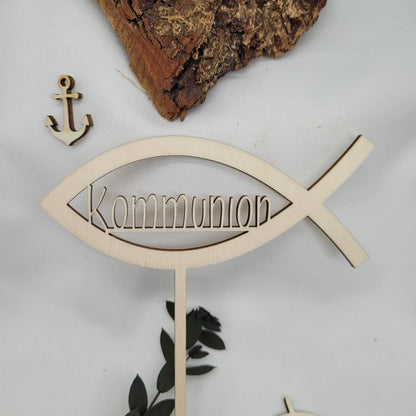 Tortenstecker Fisch Kommunion - Funny Bake