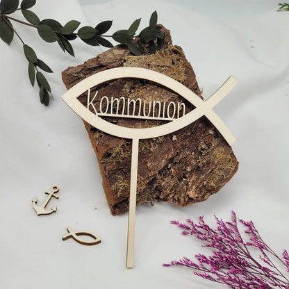 Tortenstecker Fisch Kommunion - Funny Bake
