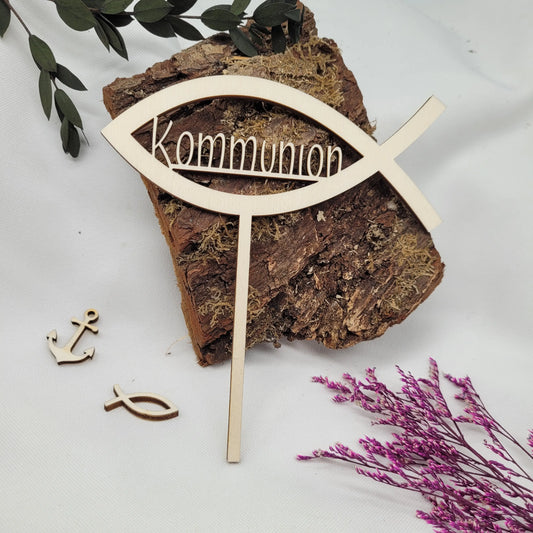 Tortenstecker Fisch Kommunion - Funny Bake