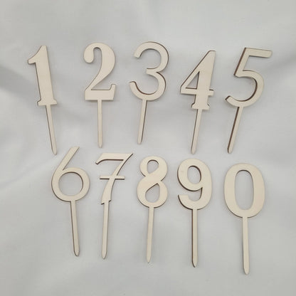Zahlen aus Holz - Funny Bake