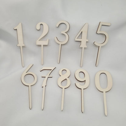 Zahlen aus Holz - Funny Bake