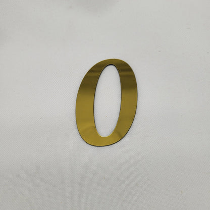 Zahlen gold 6.5 cm hoch - Funny Bake