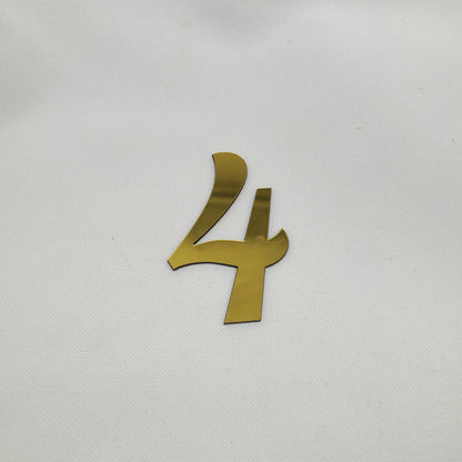 Zahlen gold 6.5 cm hoch - Funny Bake