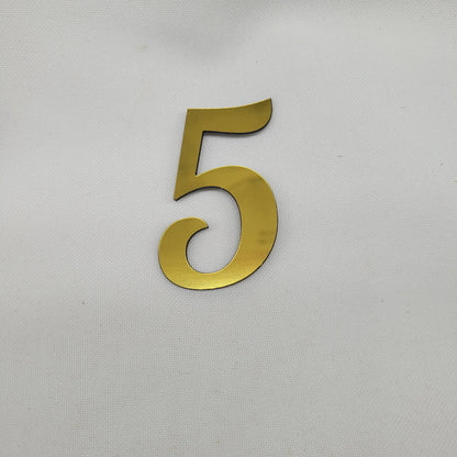 Zahlen gold 6.5 cm hoch - Funny Bake