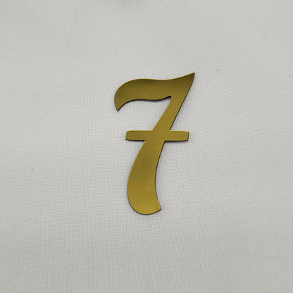 Zahlen gold 6.5 cm hoch - Funny Bake