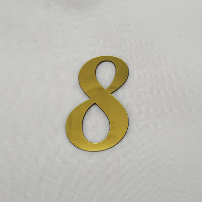 Zahlen gold 6.5 cm hoch - Funny Bake