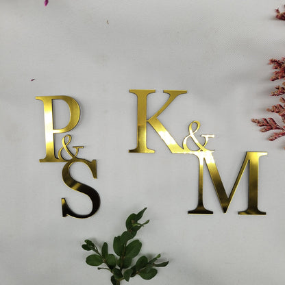 Buchstaben Hochzeit gold viele Größen - Funny Bake