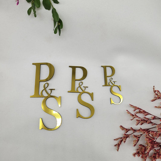 Buchstaben Hochzeit gold viele Größen - Funny Bake