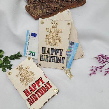 Geldkarte: Alt bist Du erst... - Funny Bake