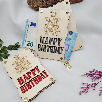 Geldkarte: Alt bist Du erst... - Funny Bake