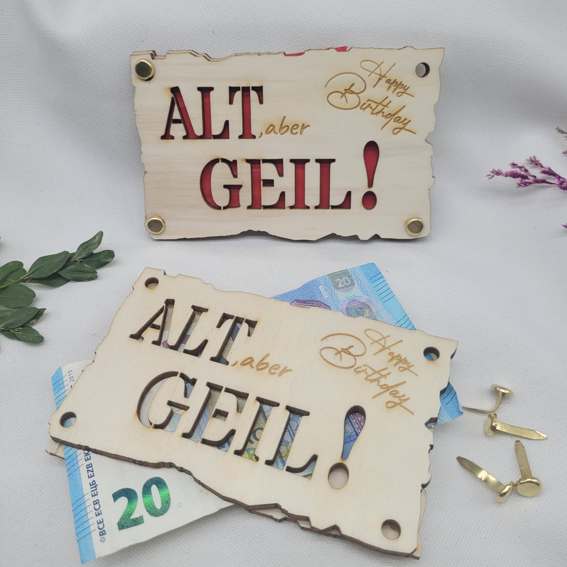 Alt-aber-geil-Glückwunschkarte-Geldkarte-Holz-Karte-lustig-Geburtstag