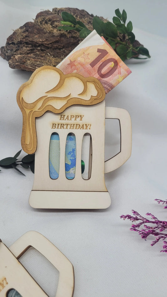 Geldkarte Bierkrug - Funny Bake