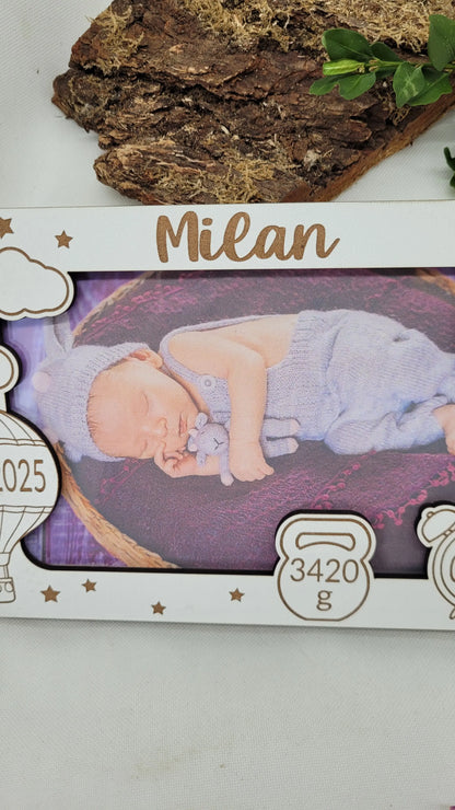 Bilderrahmen zur Geburt - Funny Bake