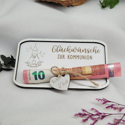Glückwunschkarte Zur Kommunion aus Holz - Funny Bake