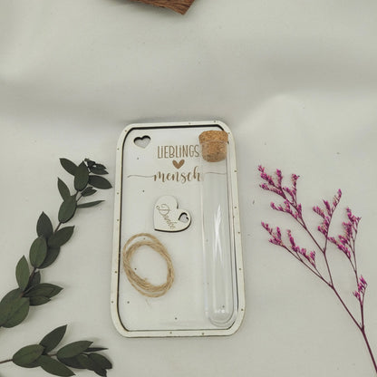 Holzbrettchen (MDF) zum Dekorieren - Lieblingsmensch - - Funny Bake