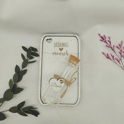 Holzbrettchen (MDF) zum Dekorieren - Lieblingsmensch - - Funny Bake