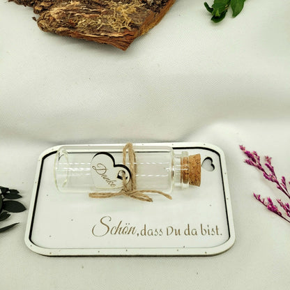 Schön,dass Du da bist- Holzbrettchen für eigene Dekoration - Funny Bake