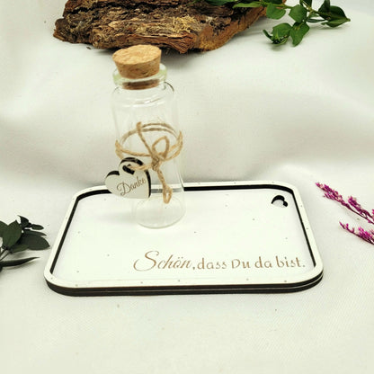 Schön,dass Du da bist- Holzbrettchen für eigene Dekoration - Funny Bake