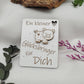 Geschenkkarte Holzkarte Glücksbringer