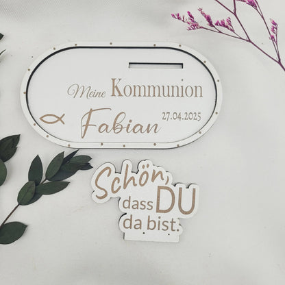 Untersetzer Schön,dass DU da bist personalisiert - Funny Bake