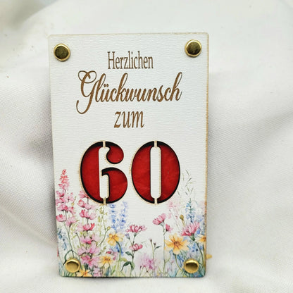 Glückwunschkarte Blumenwiese Holzfaser - Funny Bake