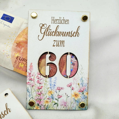 Glückwunschkarte Blumenwiese Holzfaser - Funny Bake