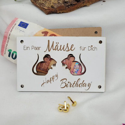 Geldkarte "Ein Paar Mäuse" für Dich - Funny Bake