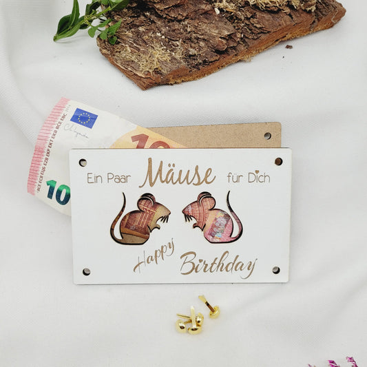Geldkarte "Ein Paar Mäuse" für Dich - Funny Bake