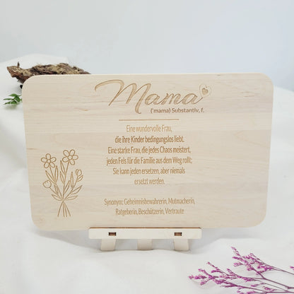 Frühstücksbrett Muttertag mit Blumen - Funny Bake