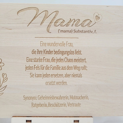 Frühstücksbrett Muttertag mit Blumen - Funny Bake