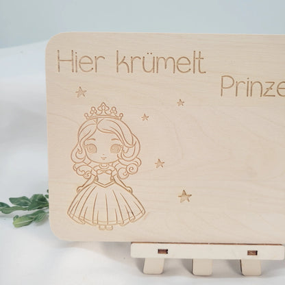 Frühstücksbrettchen Prinzessin mit Name - Funny Bake
