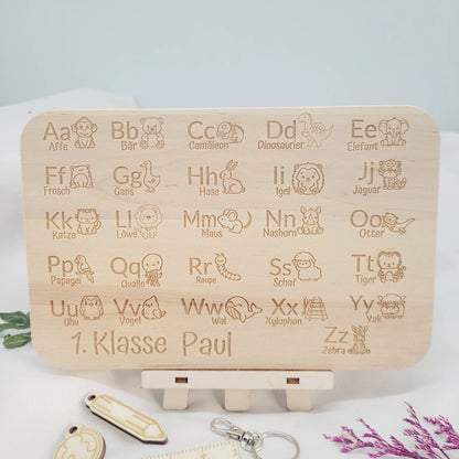 Frühstücksbrett  Lesen lernen mit Namen - Funny Bake