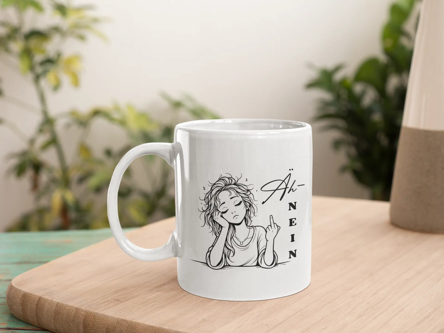 Statement Tasse „Äh – NEIN“ – Morgenmuffel mit Haltung Printify