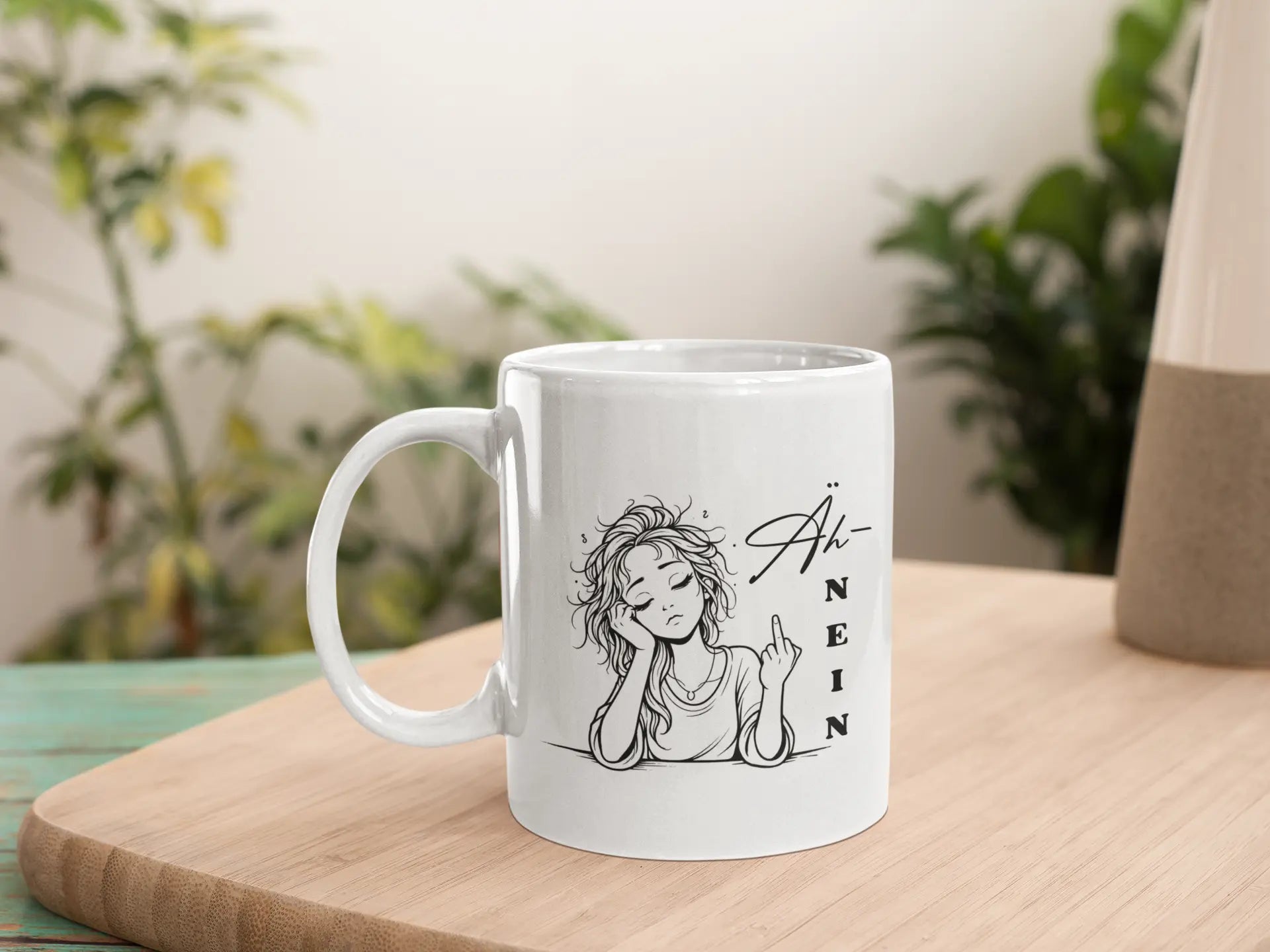 Statement Tasse „Äh – NEIN“ – Morgenmuffel mit Haltung Printify