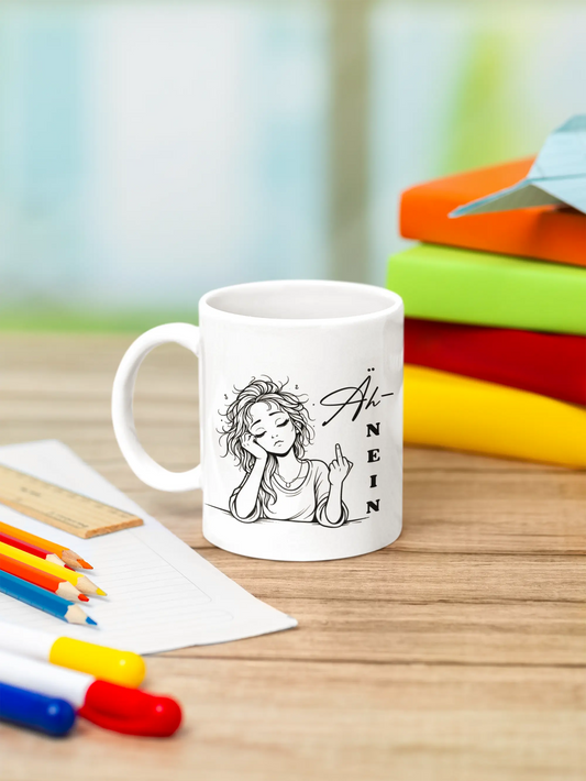 Statement Tasse „Äh – NEIN“ – Morgenmuffel mit Haltung Printify