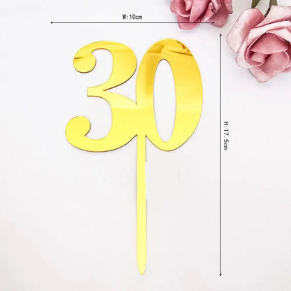 Tortenstecker-30-Zahl-gold-Tortendeko-Topper-kuchenstecker