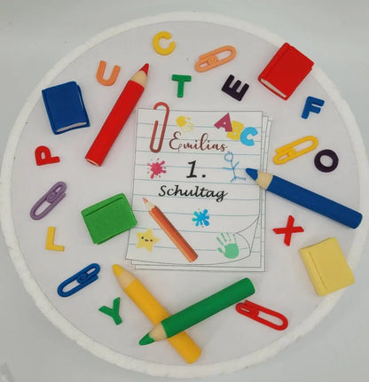 Einschulung Kombi-Set mit Name - Funny Bake