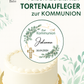 Tortenaufleger Kommunion mit Eukalyptus. - Funny Bake