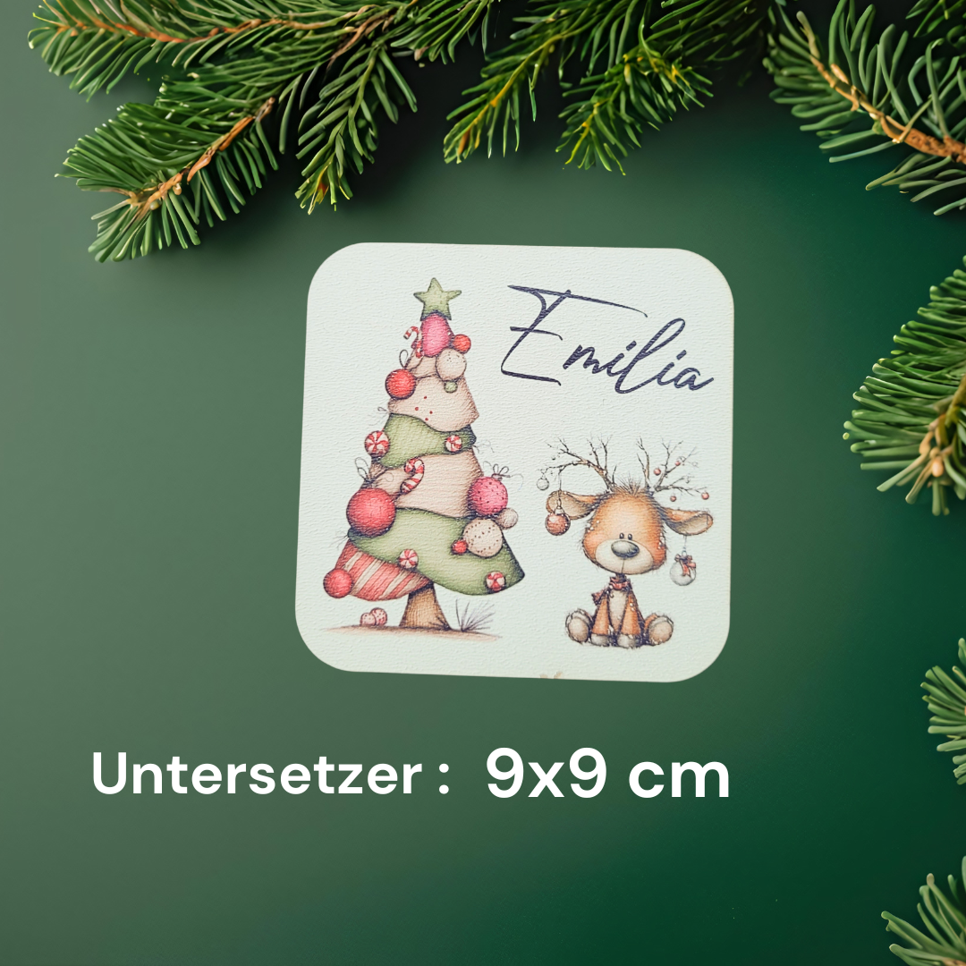 Tassenset Patchworktanne + Untersetzer