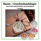 Holzanhänger mit Monogramm und Namensgravur, personalisierter Weihnachtsanhänger 2 Holzschichten  5 Farben Geschenkanhänger oder Christbaumschmuck 