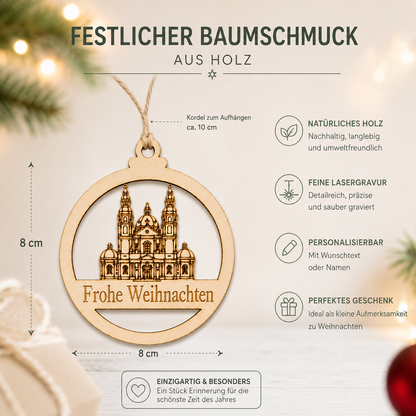 Größenangaben weihnachtlicher holzanhänger dom Fulda